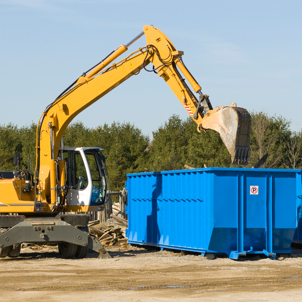 what size residential dumpster rentals are available in Hillsdale